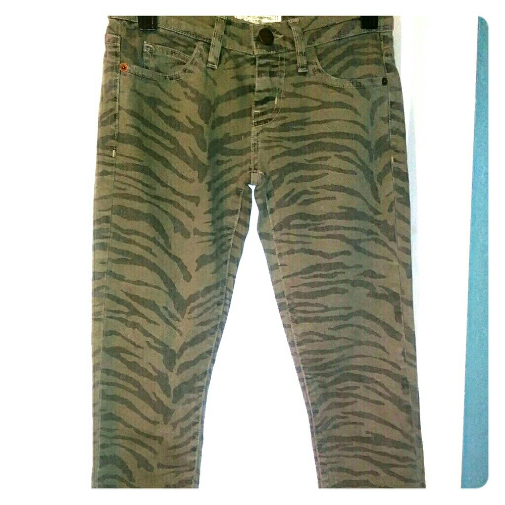 Current Elliott Animal print skinny jeans size 23